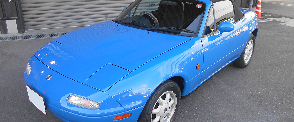 「ユーノスロードスター」オールペン+ラストロックシステム・サビキラー施工&各マウント交換&マフラー交換